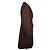 Ribbon Prada Abrigo largo de lana virgen estampado marrón chocolate Castaño - vista 3