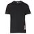 Burberry Check Label Baumwoll-T-Shirt mit kurzen Ärmeln Schwarz