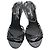 Chanel Schwarze Lackleder-Riemchensandale - Ansicht 2