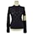 Thom Browne Diagonal gestreifter Wollstrick Schwarz  - Ansicht 1