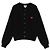 Kenzo Blumenbestickter Wollcardigan Schwarz