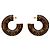 Louis Vuitton Ohrringe mit Monogramm Braun