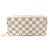 Louis Vuitton Zippy Geldbörse aus Damier Azur Canvas Weiß