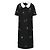 Tory Burch Pulloverkleid mit verziertem Kragen Schwarz