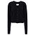 Maison Martin Margiela Wollstrickjacke mit V-Ausschnitt Schwarz