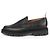 Thom Browne Mocassino a punta rotonda in grosgrain con loop Nero - vista 6