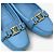 Louis Vuitton Mocassino Blue Silver - vista 6