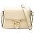 Gucci Bianco Piccolo Dollar Pelle di Vitello Interlocking G Crossbody Crudo