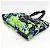 Tote Borsa a Spalla Prada Tessuto 2VG019 Nero Verde chiaro - vista 6