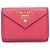 Prada Saffiano Leder Geldbörse Pink