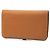 Billetera bi-fold Hermès Dogon GM de cuero Togo marrón Castaño - vista 2