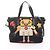 Borsa tote in nylon e pelle Saffiano Prada Nero Multicolore