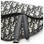 Borsa a tracolla Mini Jacquard Oblique Christian Dior Crudo Blu navy - vista 5