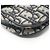 Borsa a tracolla Mini Jacquard Oblique Christian Dior Crudo Blu navy - vista 6