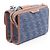 Borsa a Spalla Fendi Double Baguette Zucca Marrone Blu navy - vista 2