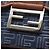 Borsa a Spalla Fendi Double Baguette Zucca Marrone Blu navy - vista 7