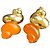Orecchini a clip Christian Dior D'oro Arancione