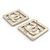 NUOVE ORECCHINI CHANEL LOGO CC QUADRATO STRASS ORO D'oro - vista 3