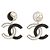 NEUE CHANEL LOGO CC & CHA NEL METALL-OHRRINGE Golden