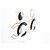 NEUE CHANEL LOGO CC & CHA NEL METALL-OHRRINGE Golden - Ansicht 3
