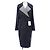 Cappotto a righe Mackintosh Nero