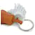 Ring Porte-clés Hermès Carmen Unodos Marron  - vue 3