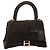 Bolso Balenciaga Hourglass en jeans patchwork negro
