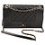 Borsa Chanel Mademoiselle Double Flap in pelle di agnello nera Nero