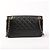 Borsa Chanel Mademoiselle Double Flap in pelle di agnello nera Nero - vista 2