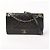 Borsa Chanel Mademoiselle Double Flap in pelle di agnello nera Nero - vista 4