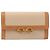 Saint Laurent Le Maillon Wallet on Chain Tela Beige e Pelle
