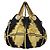Borsa Hobo Hysteria in Velluto Gucci Nero/Giallo
