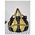 Borsa Hobo Hysteria in Velluto Gucci Nero/Giallo - vista 2