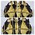 Borsa Hobo Hysteria in Velluto Gucci Nero/Giallo - vista 6