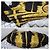 Borsa Hobo Hysteria in Velluto Gucci Nero/Giallo - vista 8