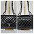 Chanel Schwarze Gepolsterte Lackleder Maxi Klassische Einzelflap-Tasche - Ansicht 7
