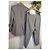 Claudie Pierlot Completo giacca e pantaloni a quadri Marrone Blu Giallo - vista 11