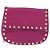 Borsa a tracolla mini Rockstud Saddle in pelle di Valentino Garavani Rosa