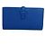 Cartera larga de cuero Epsom Hermès Azul