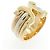 Anello Cartier 2C in oro tricolore 18K D'oro