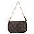 Multi Pochette Accessoires Tasche Louis Vuitton Monogramm-Canvas Klein Braun