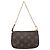 Multi Pochette Accessoires Tasche Louis Vuitton Monogramm-Canvas Klein Braun - Ansicht 2