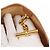 Hermès HERMES Borsa a Spalla Vespa PM Canvas Beige Oro Auth mr1763 D'oro - vista 16