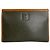 Triomphe Céline Clutch Vintage Celine Paris Nero Marrone Verde