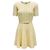 Gestreiftes Strickkleid Limonade / Elfenbein Elisabetta Franchi Gelb