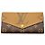 Louis Vuitton Brown / Tan Monogram Canvas Sarah Wallet