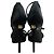 Sandali platform Keira in satin nero con applicazione di rosa di Dolce & Gabbana - vista 5