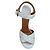 Sandali platform Rosange in pelle bianca con borchie Laurence Dacade Bianco - vista 4