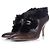 Botines marrones con pelo Salvatore Ferragamo Castaño