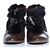 Botines marrones con pelo Salvatore Ferragamo Castaño - vista 4
